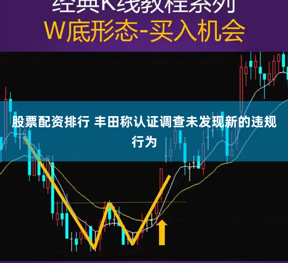 股票配资排行 丰田称认证调查未发现新的违规行为