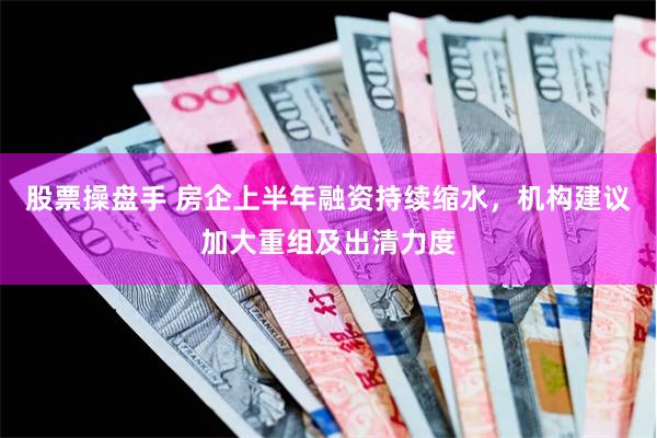 股票操盘手 房企上半年融资持续缩水，机构建议加大重组及出清力度