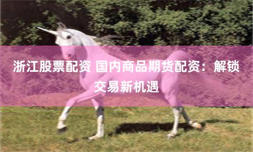 浙江股票配资 国内商品期货配资：解锁交易新机遇